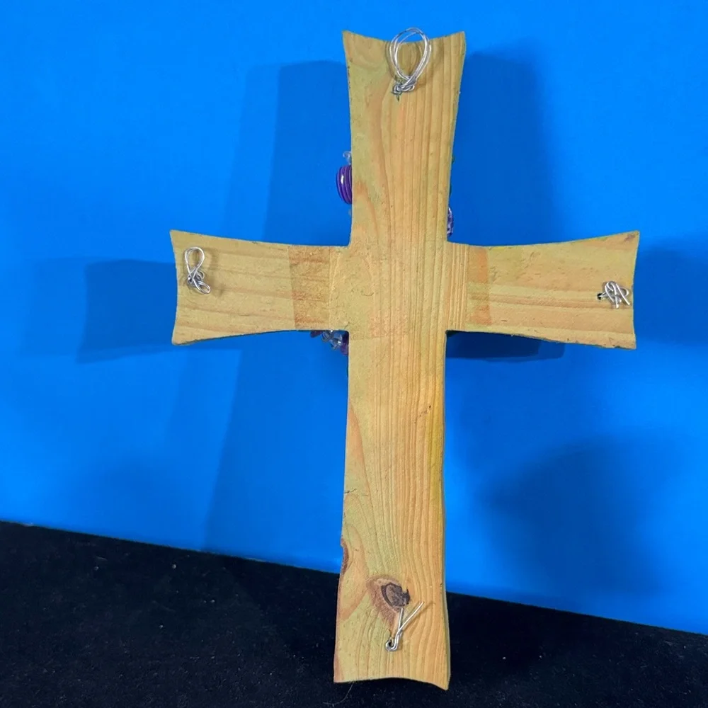 Beautiful handmade Beaded Cross Wall Decor